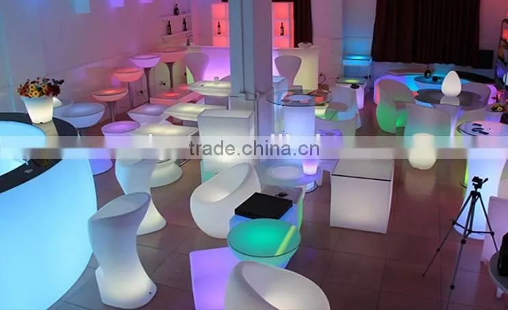 Sigma plastic led outdoor furniture french bistro table chair sets