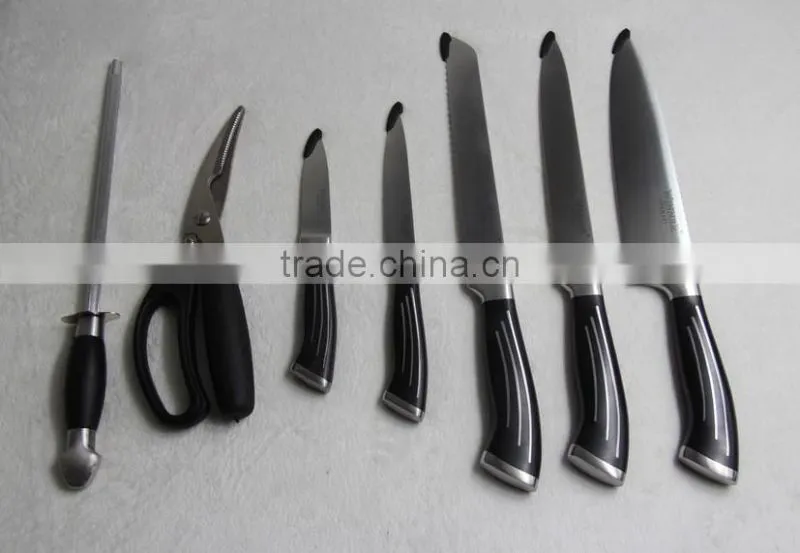 stock lot 8PCS Stainless steel knife set CHEF'S KNIFE overstock BREAD KNIFE inventory SLICER KNIFE closeout UTILITY PARING KNIFE