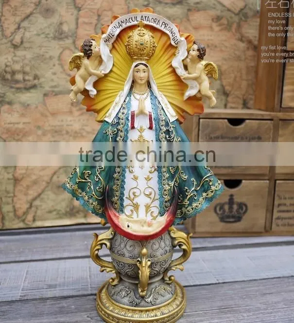 Christian Craft-colourful virgin mary statues