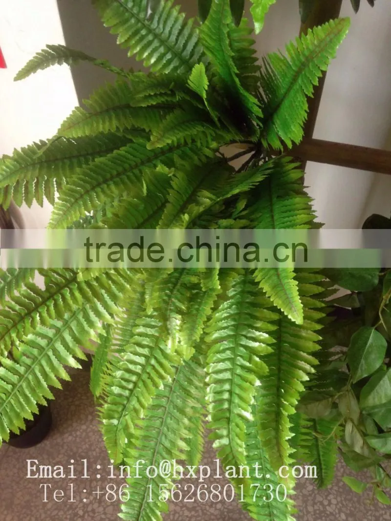 Artificial fern fake green plant decor for dinosaur world theme park
