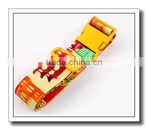 Latest customed logo luggage belt ,digital lock luggage belt for wholesale