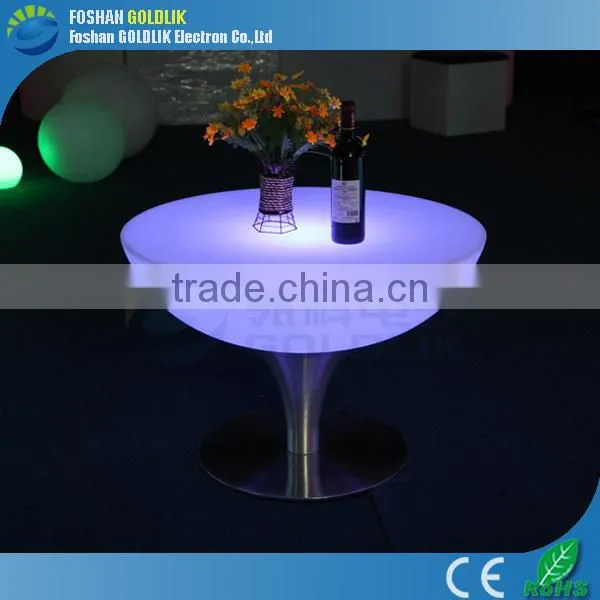 Acrylic led furniture led table led chairs for event / party / bar GKT-056DK