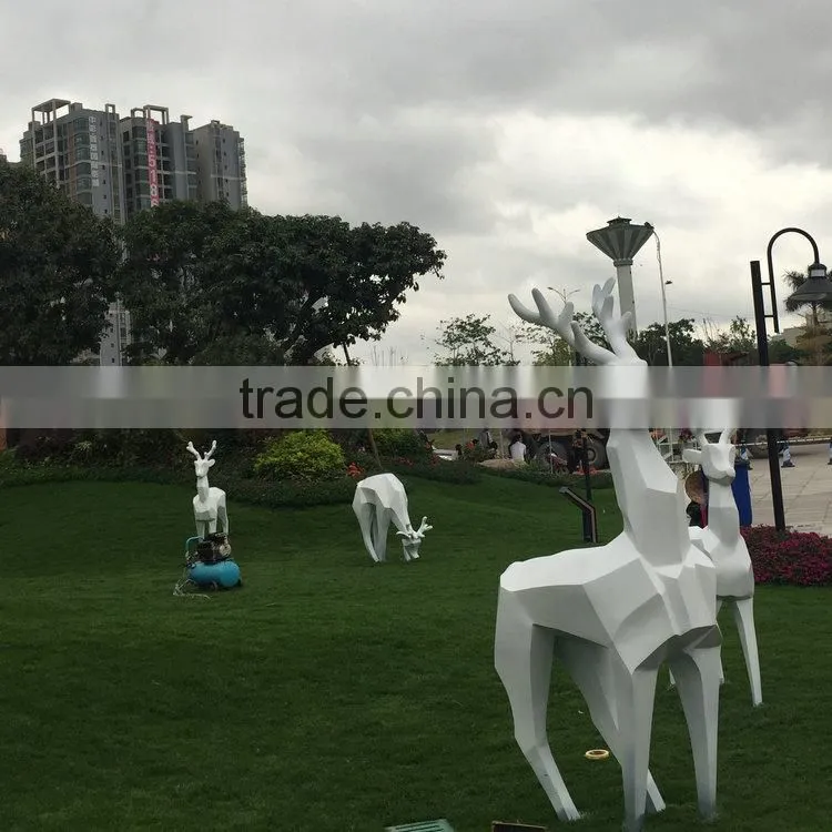 FRP garden reindeer sculpture