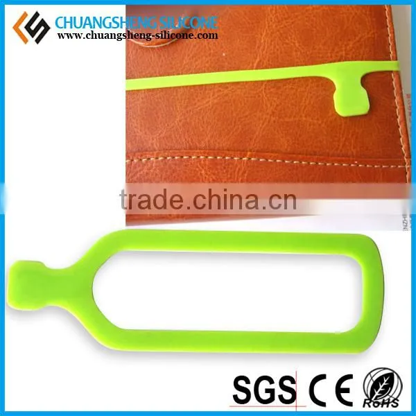 Mix color bookmark, silicone book mark, book point items