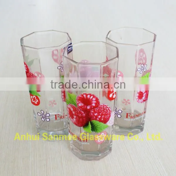 Home Use Tableware Decorative Printed Glass