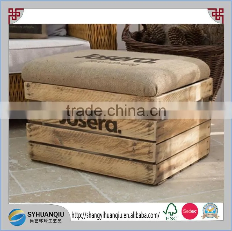 antique wood material and living room furniture type children wooden stool