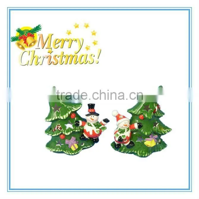 Nice christmas ceramic candle holder