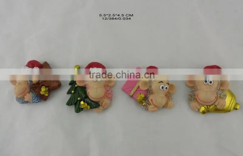 Resin christmas monkey sculpture for 2016