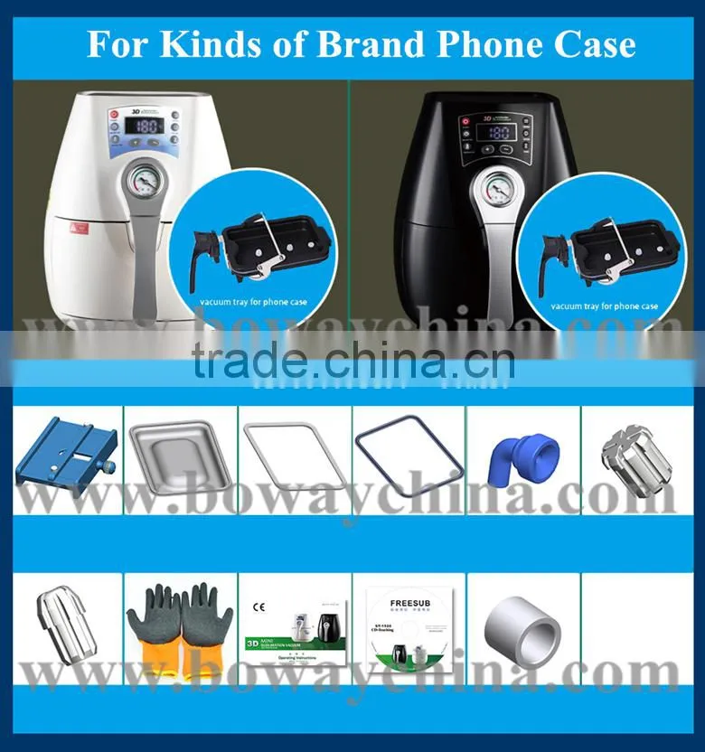 Mugs cups phone case plate crystal Mini 3D Sublimation Vacuum Heat Press Machine