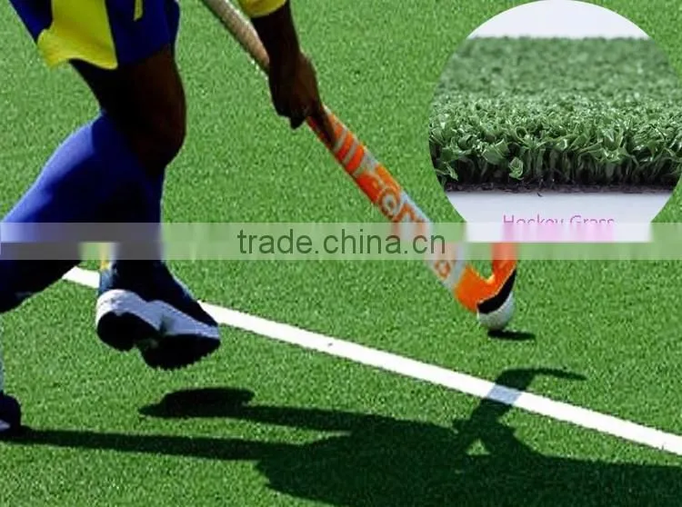 PE fibrillated curl field hockey artificial turf