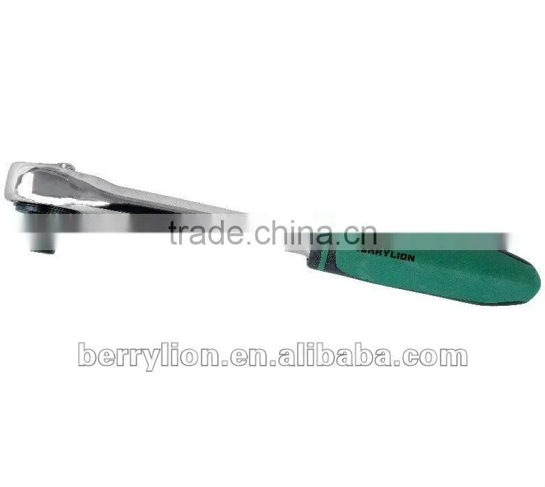 Berrylion 1/2" Automatic Shedding Ratchet Wrench PP-TPR Handle Ratchet Wrench