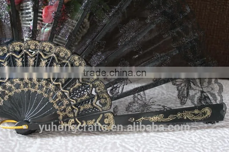 Lace plastic fan for wedding