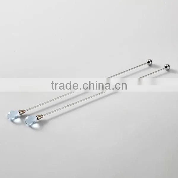 Hot Sale Crystal Coffee Stirrer Stainless Steel Coffee Whisk Coffee Frother Stirrer