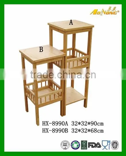 Wholesale Bamboo Living Room Storage Rack Display Rack For Flower