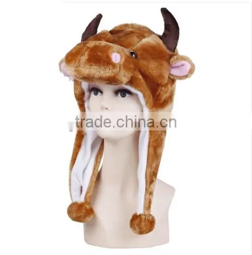 Warm Winter Long Eared Animal Hat Scarf Gloves Faux Fur Animal Hat Winter Animal Hat IN STOCK