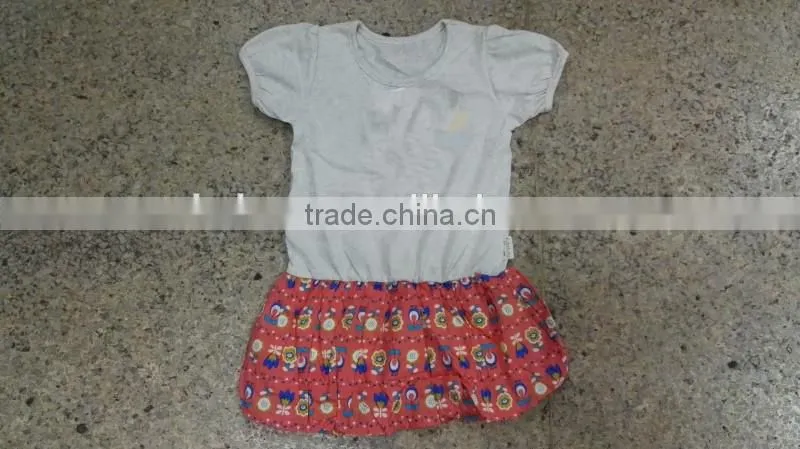 Yiwu stocks lots girl's high quality bubble dress