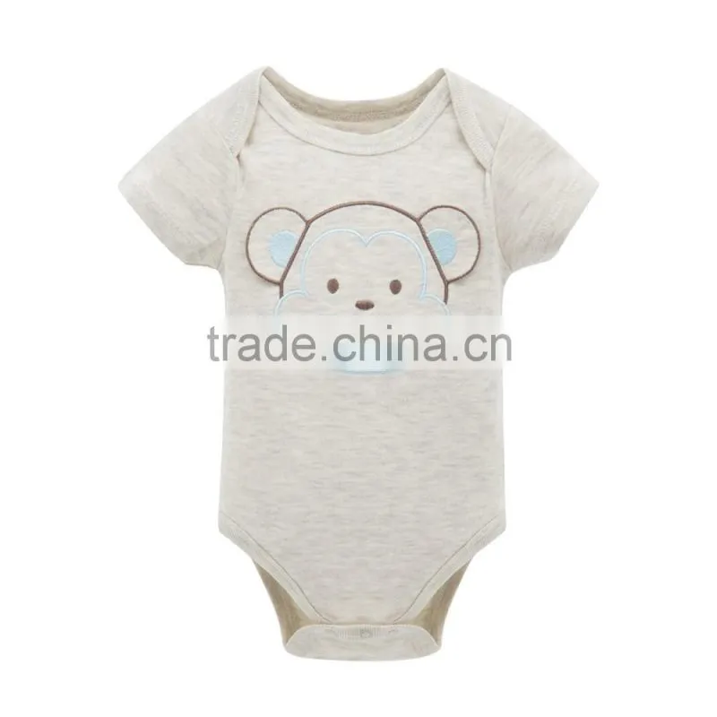 2017 New Newborn Clothes 100% Cotton Bear Design Baby Rompers For Summer