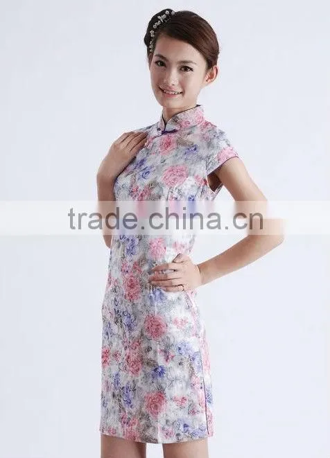 evening cheongsam chinese silk dress