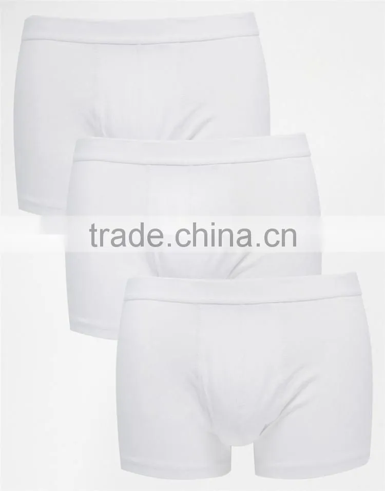 Plain white seamless mens briefs made in china