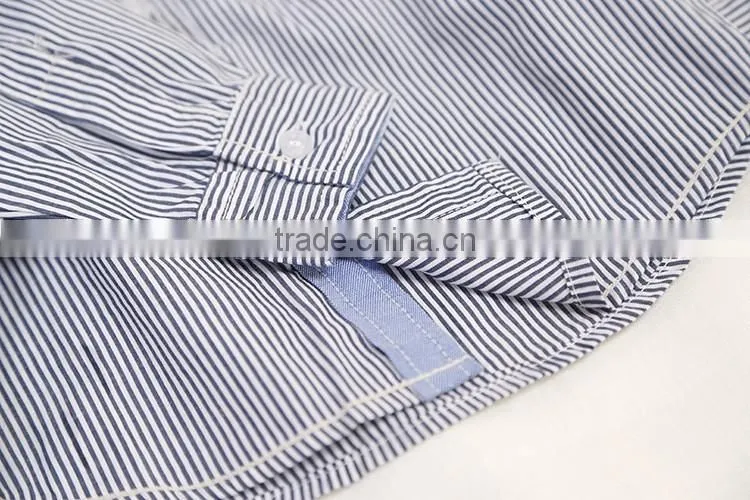 good quality kids clothing wholesale cheap little boy long sleeve striped dress shirt