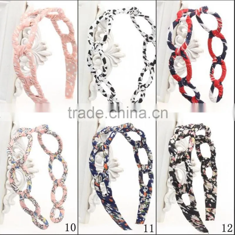 Ladies Hair Accessory Fashion Hollow Fabric Headband
