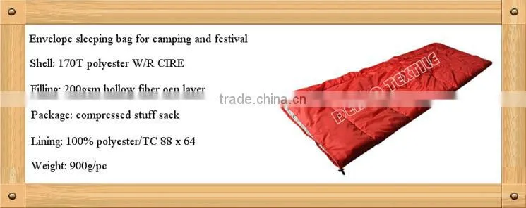Classic enveloped sleeping bag