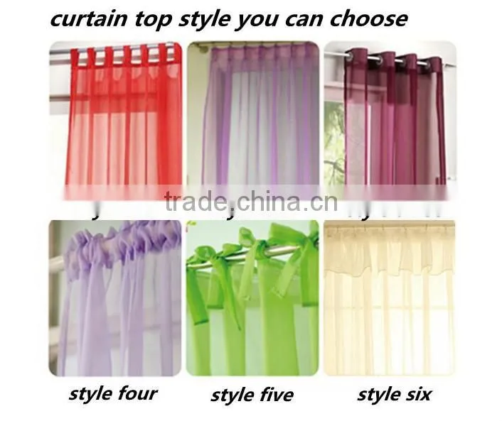 100% polyester vertical black out curtain