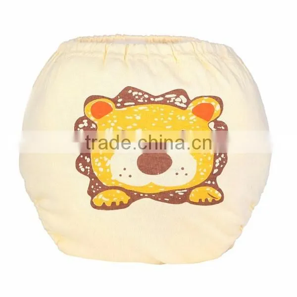 lovely lion pattern and wried printed soft training pants baby cloth diaper