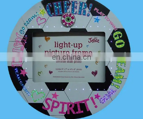 2017 HOT square paper /pvc sheet photo frame with led