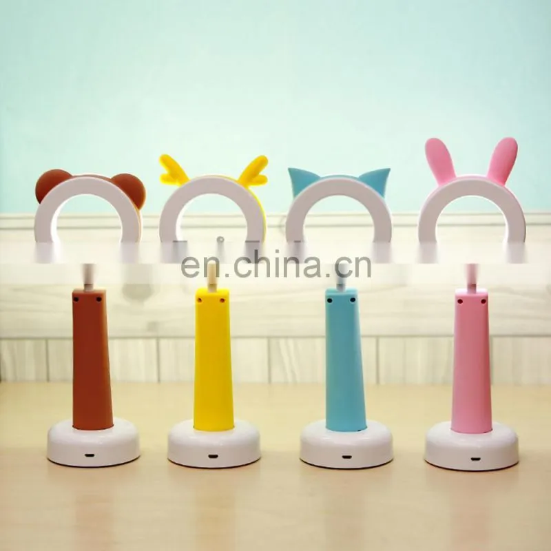 2017 Hot Sale Rechargeable Eye Protection Cartoon Led Night Light Cartoon Lamp