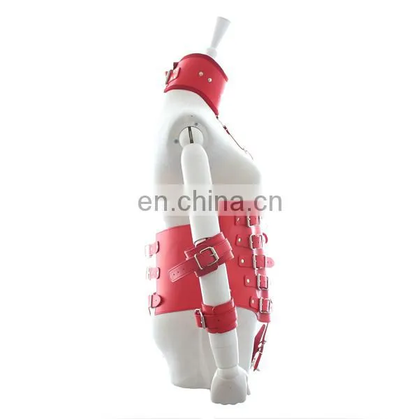 China adult product manufacturer, leather sex toy bondage harness