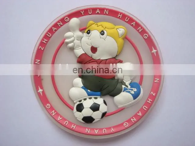 Soft PVC Fashion Cup Mat / pvc coaster