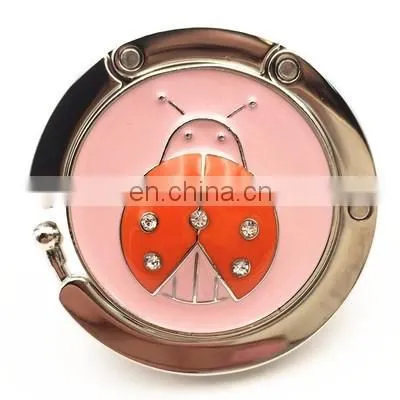 Wholesale beetle shape foldable table bag purse hange