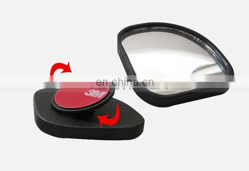 Car Front Two Side Mirror Round Double Sided Mirror for Universal Use