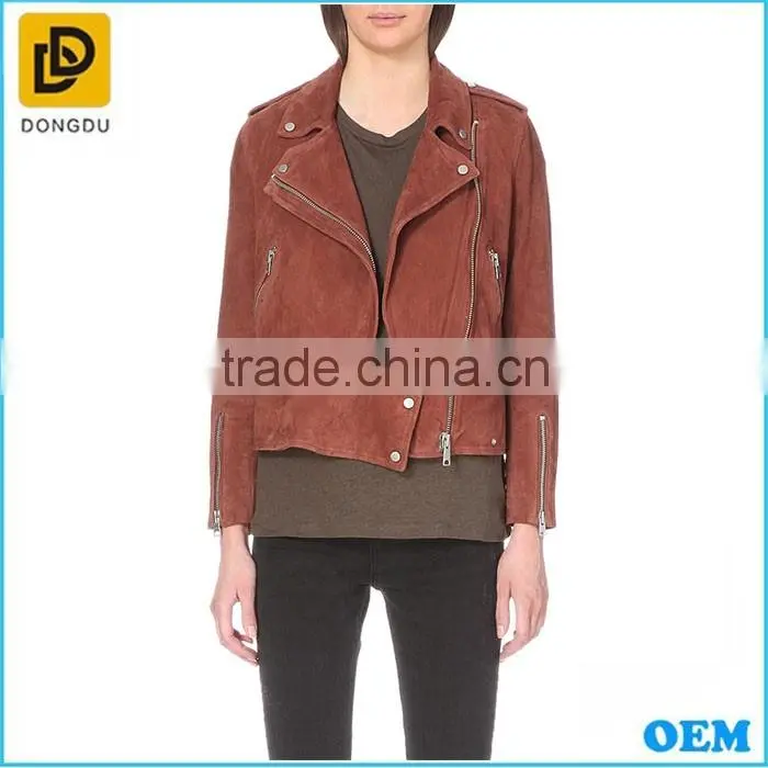 Biker Jackets suede Motorcycle Jackets for women Wholesale