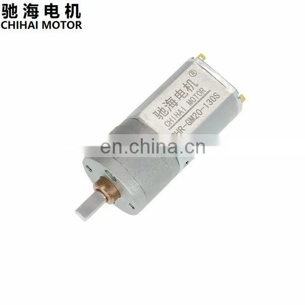 ChiHai Motor CHR-GM20-130S DC High Torque Electronic Motor Reductor 6V 500rpm 3V 245rpm Robot Power Gear Motor