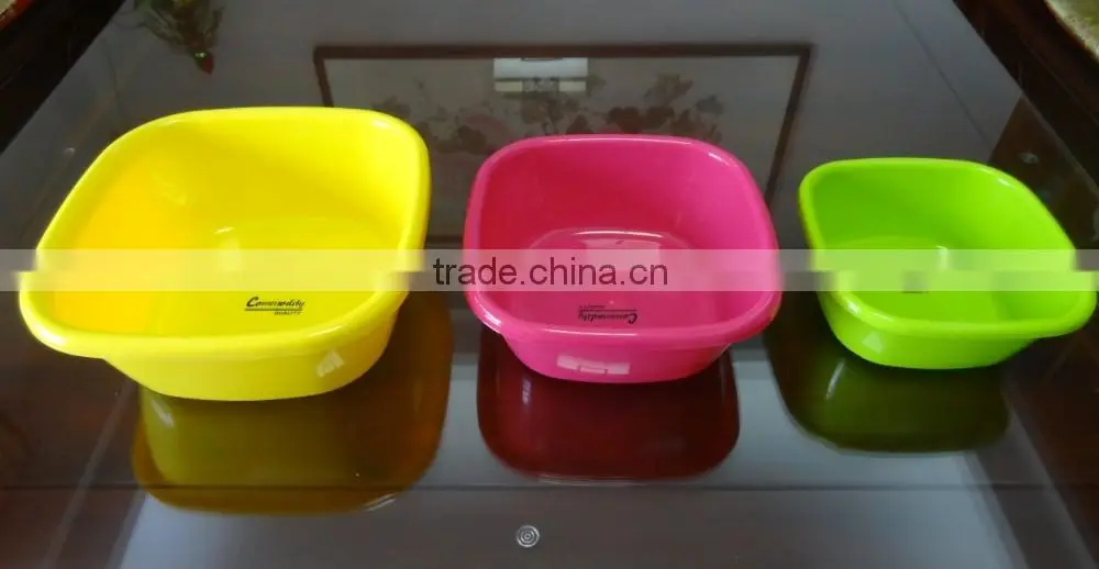Hot selling beautiful square plastic basin 8.5L