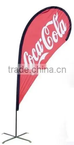 Promotional wind flying feather flag,beach flag banner