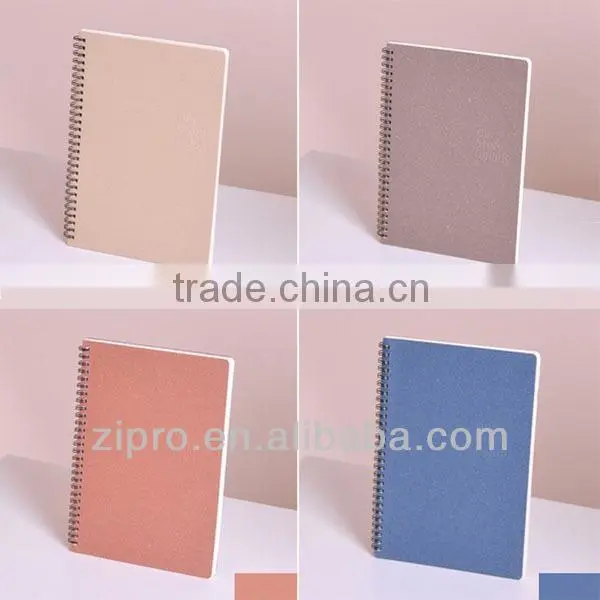Customized spiral notebook with paper cover