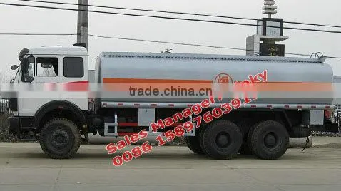 Baotou Beiben portable diesel tanks on wheels 25cbm Diesel Tanker Truck For Sales