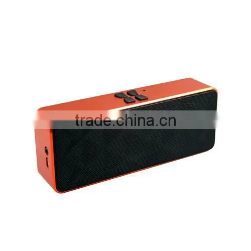 Private tooling aluminun case high quality wireless stereo 6W bluetooth speaker