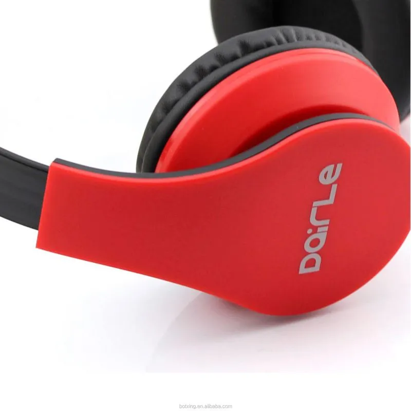 Promotional high quality mega bass 40mm speaker headphone with retractable cable