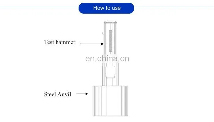 Taijia HT-225W+ Beton Hammer Test Schmidt Concrete Test Hammer Schmidt rebound hammer