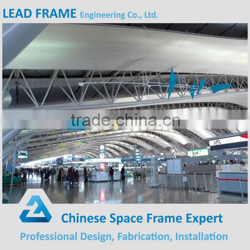 Hot galvanized steel structure airport terminal