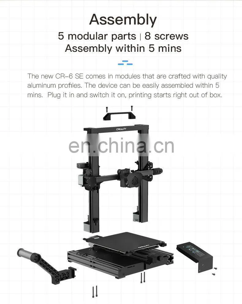 CR-6 SE 3d printer 235*235*250mm with silence leveling-free 3d printing machine CR6 SE