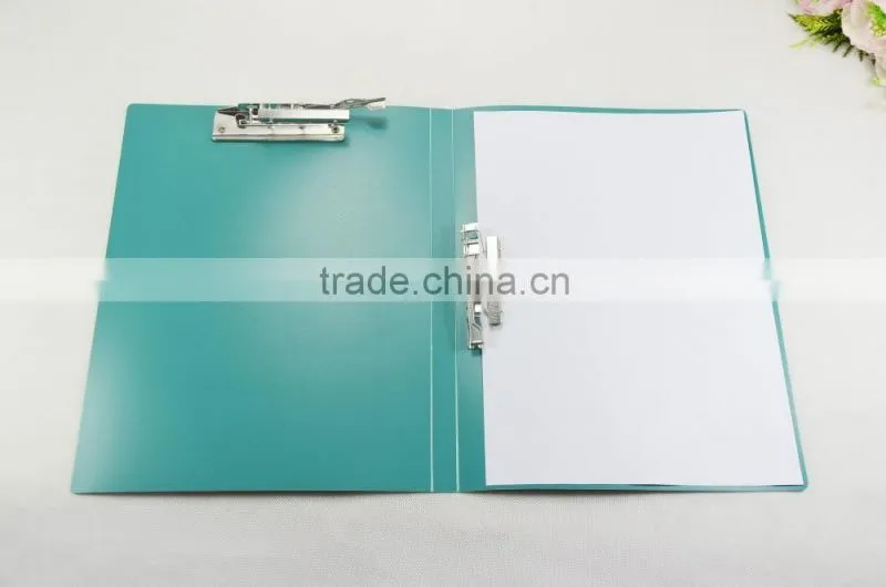 2 ring metal clip plastic folding file folder customized cheap price