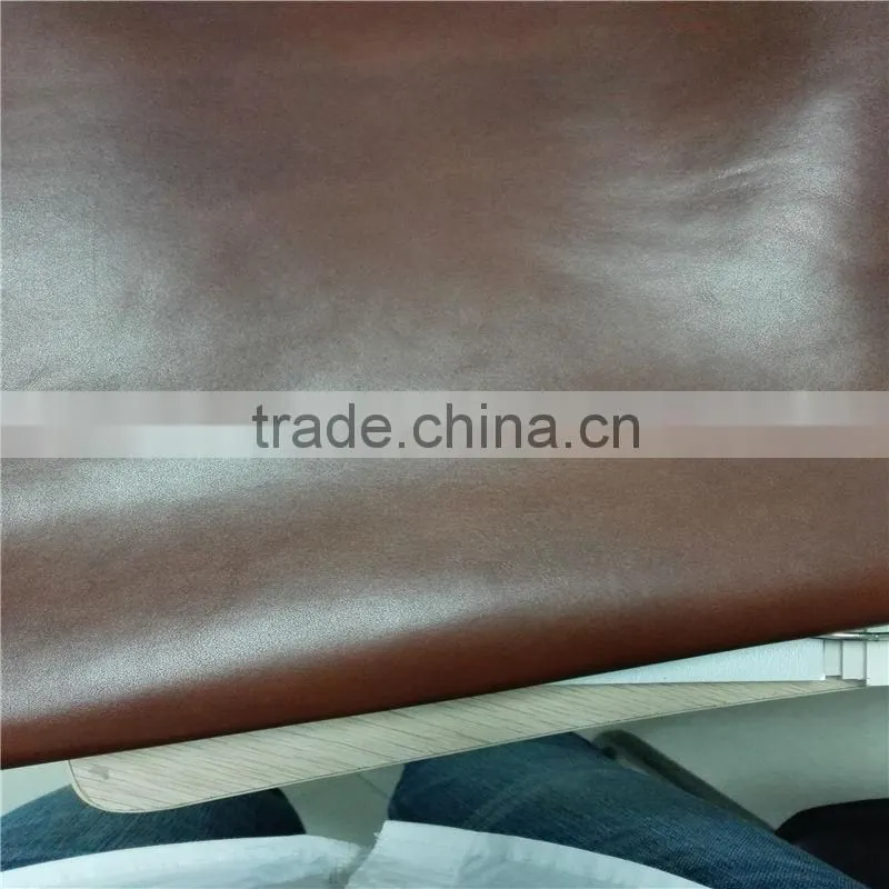 Genuine finished solid color cow leather for ipad cover leather