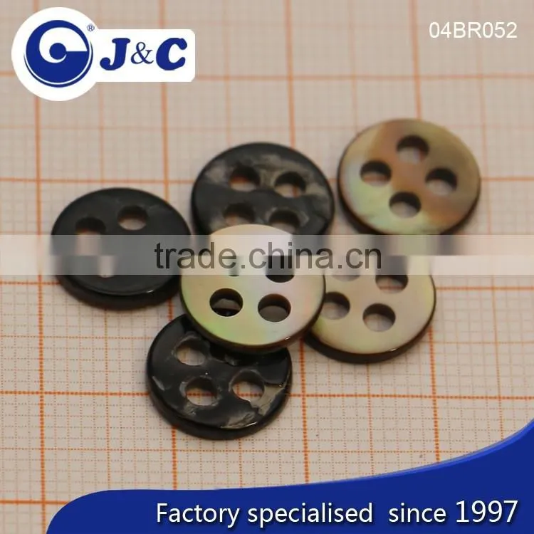 J&C Brown MOP shell buttons,pearl shell buttons for fashion shirt.BR052, BR053