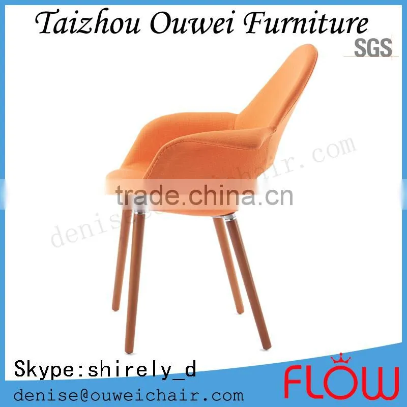 fabric chair furniture orange upholstered restaurant chair