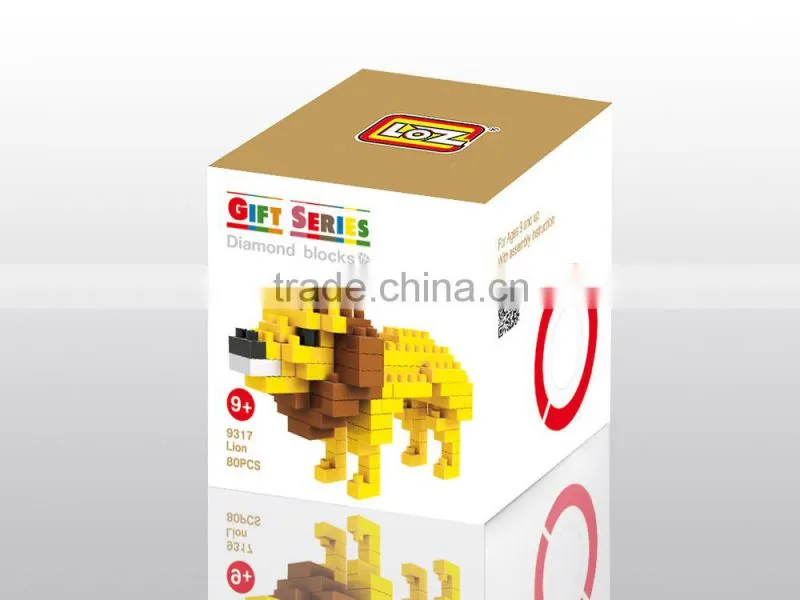 Mini Tudou loz diamond 3d construction toys plastic building blocks toys educational toys for boy kids